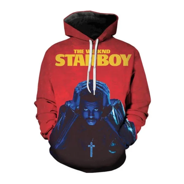 Rapper Fashion The Weeknd Starboy 3D Print Hoodie