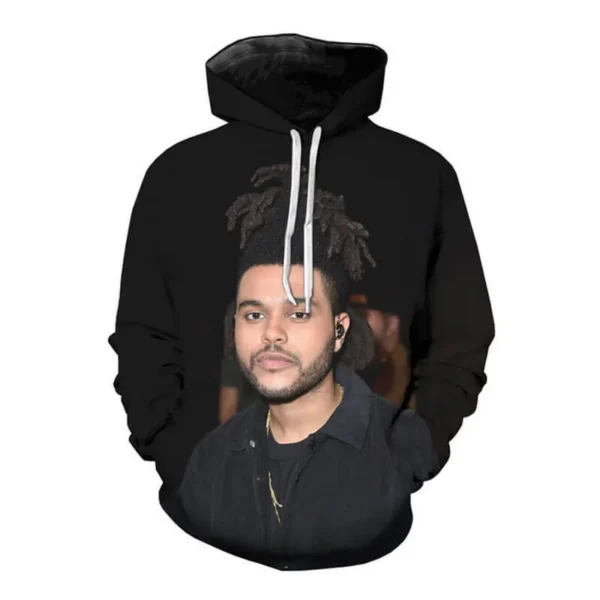 Rapper The Weeknd 3D Black Print Hoodie